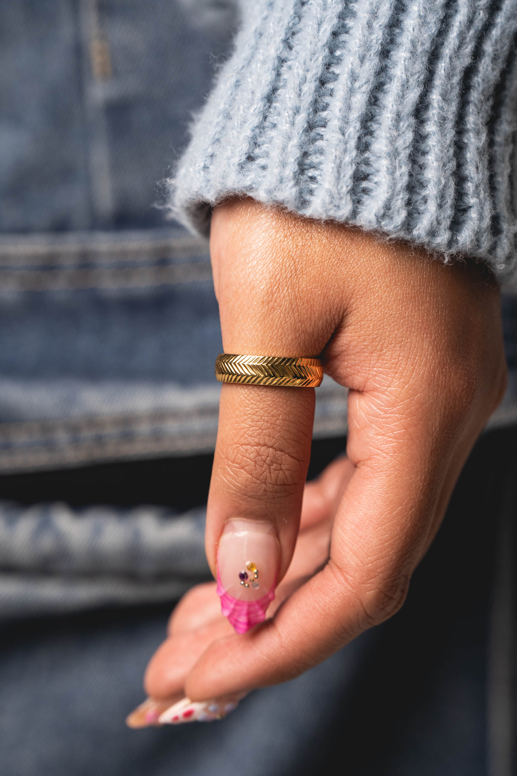 Herringbone Ring