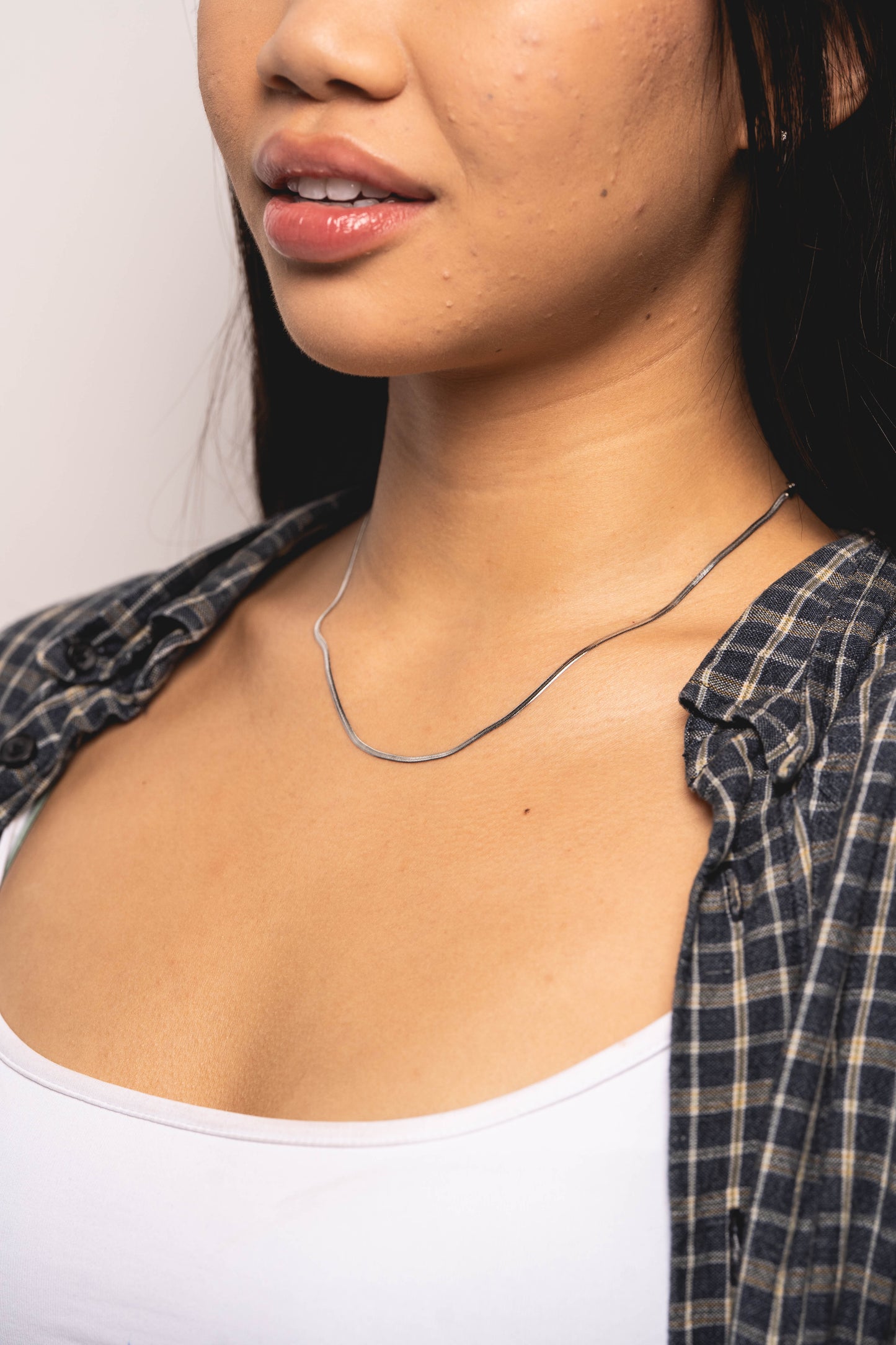 Micro Herringbone Necklace