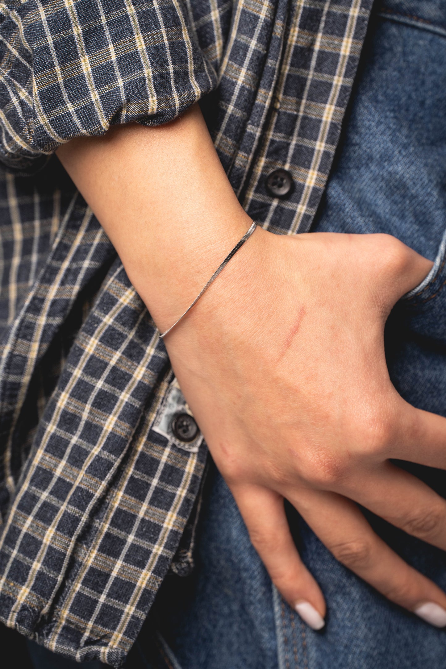 Micro Herringbone Bracelet