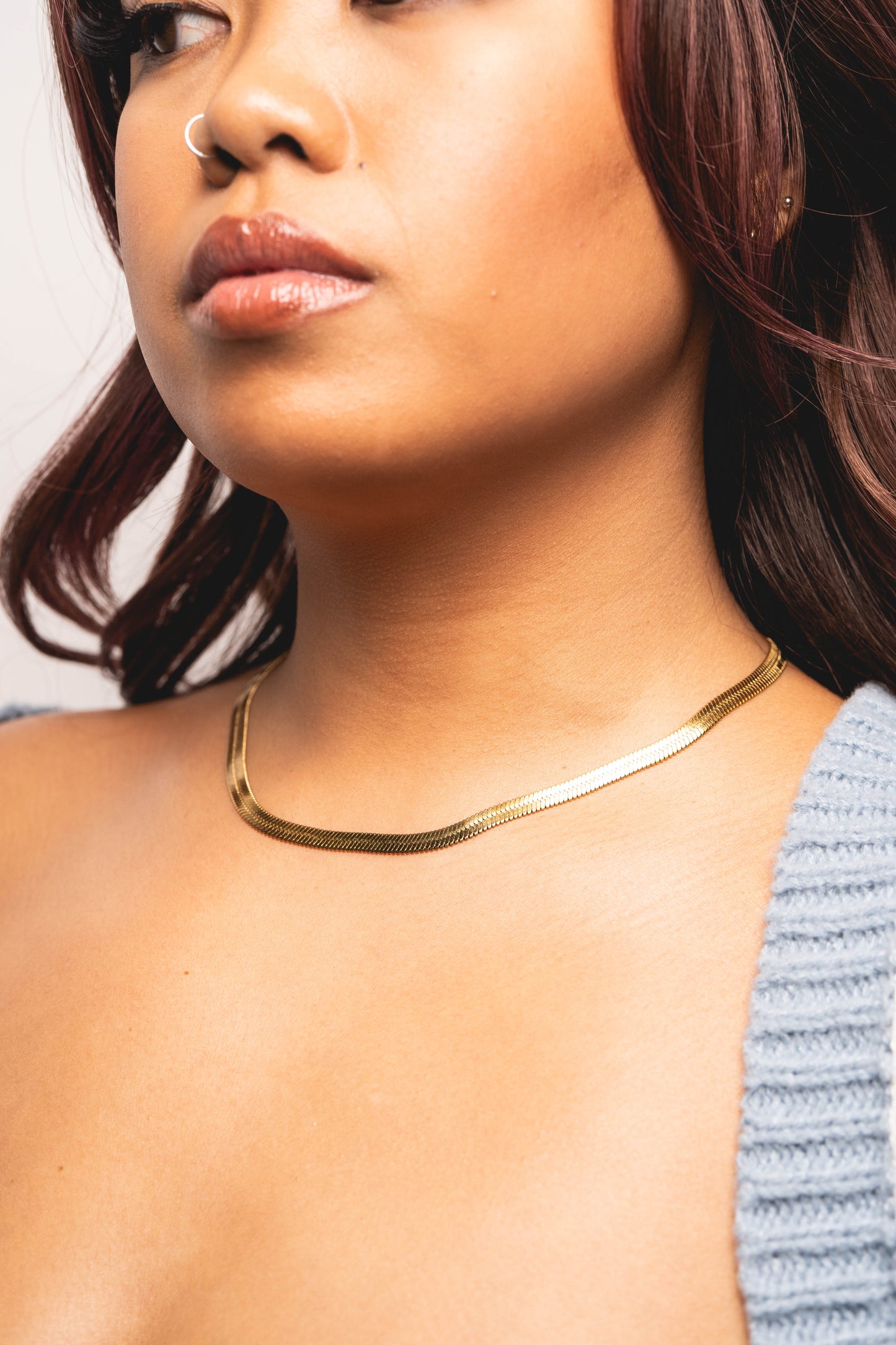 Herringbone V Necklace