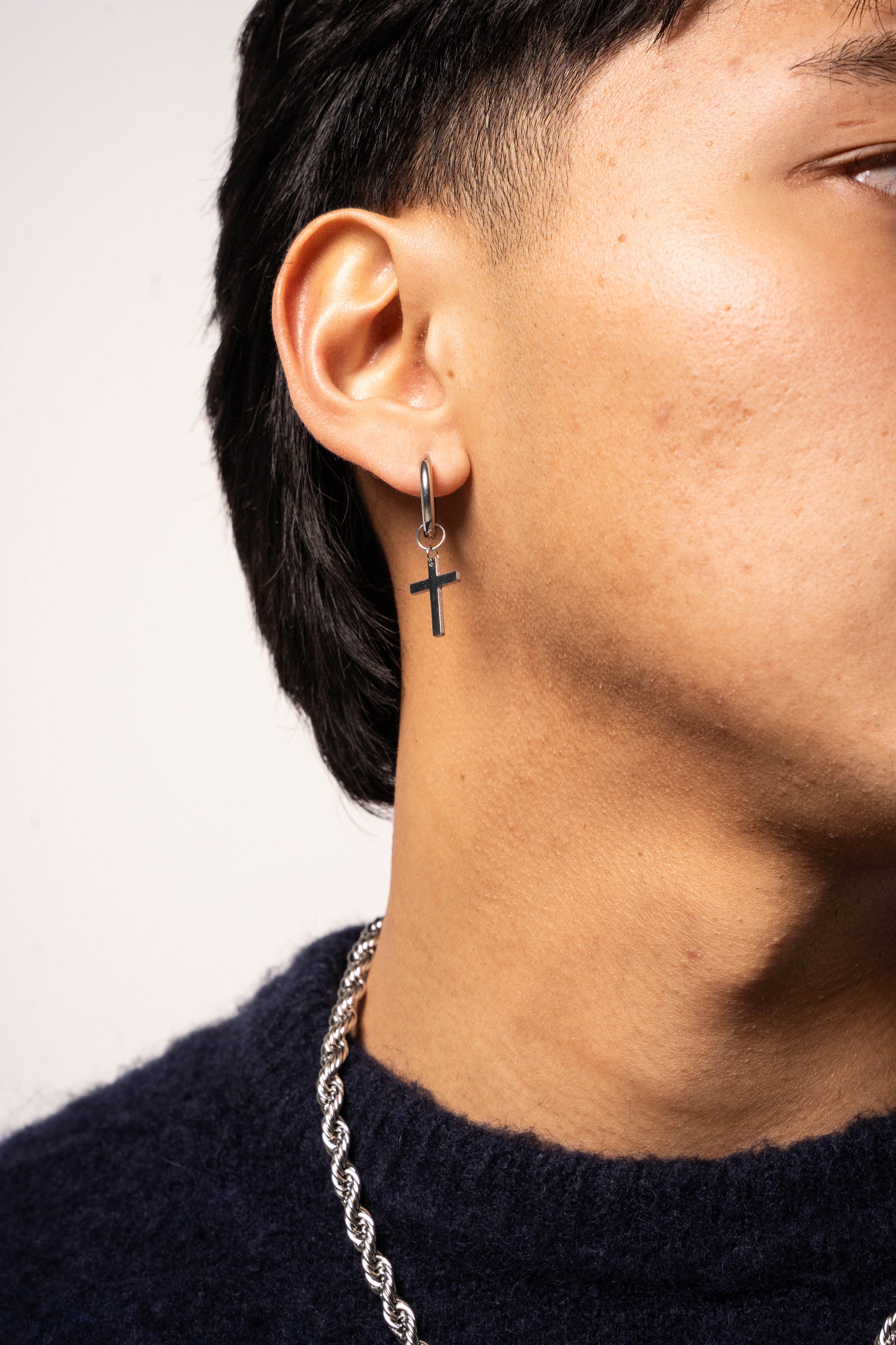 Small Cross Earrings